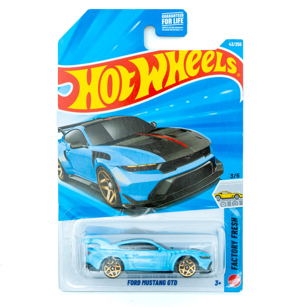 Hot Wheels Ford Mustang GTD (licht blauw) | Amerikaanse versie