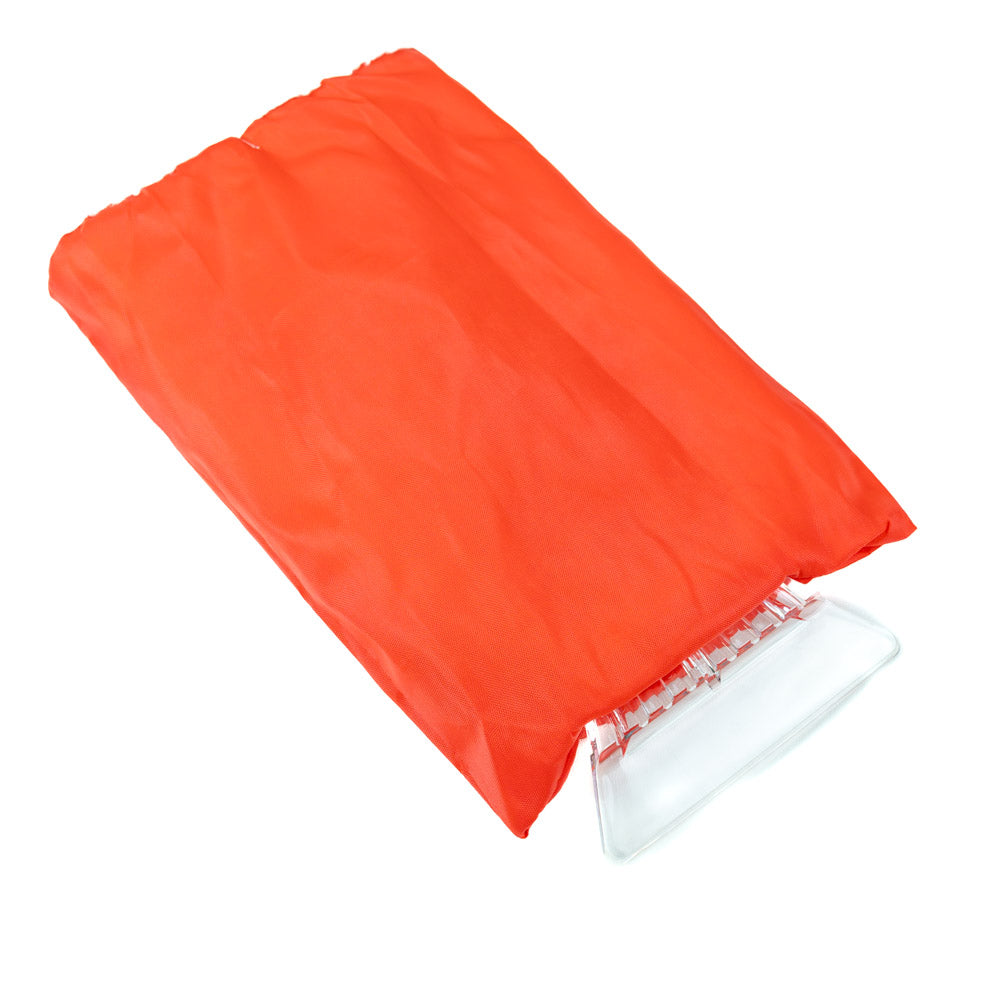 IJskrabber met handschoen - Rood