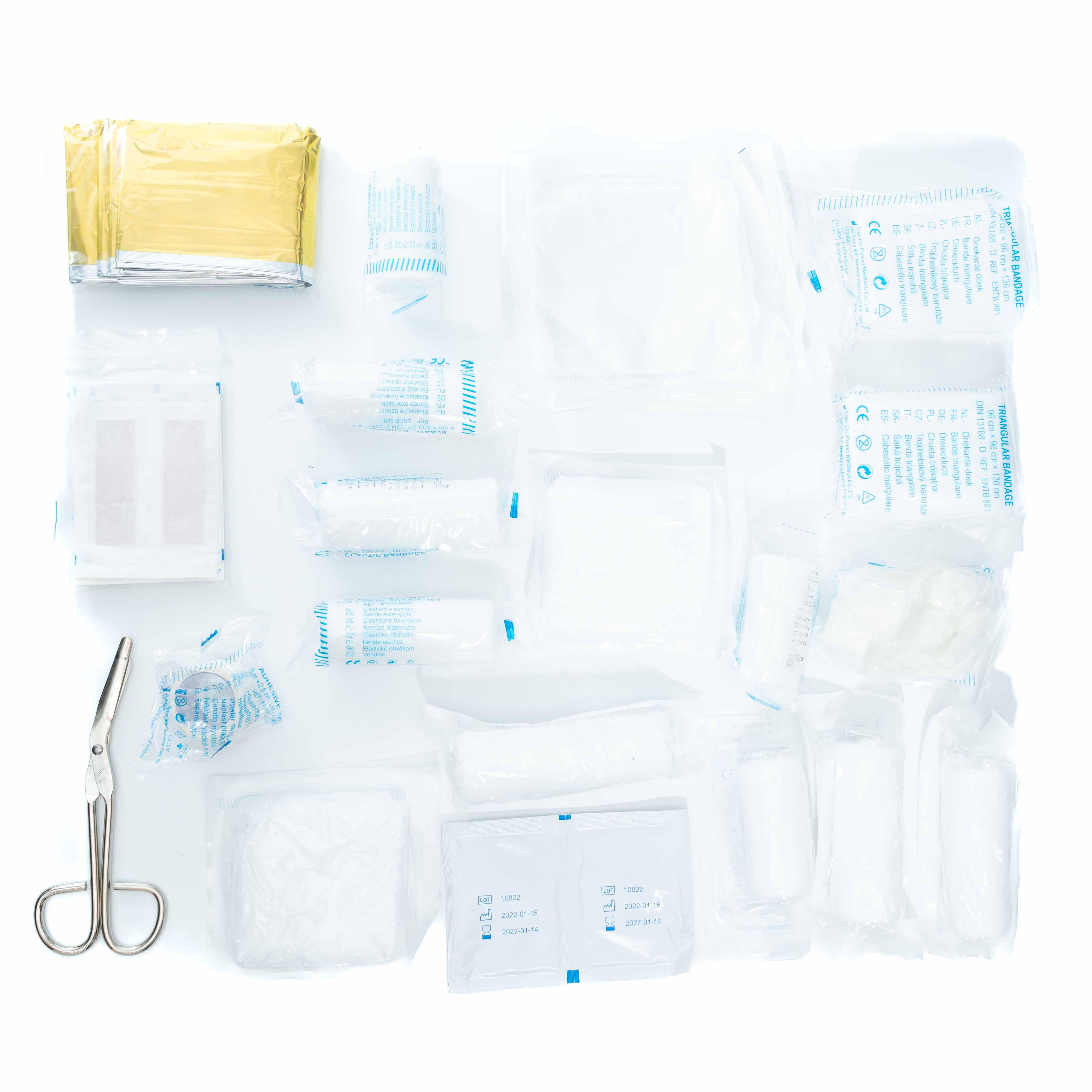 Inhoud kit EHBO Carpoint 40 delig