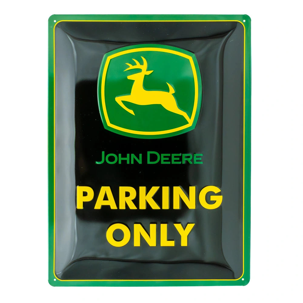 Metalen wandbord John Deere Parking Only 30x40cm | Nostalgic-Art