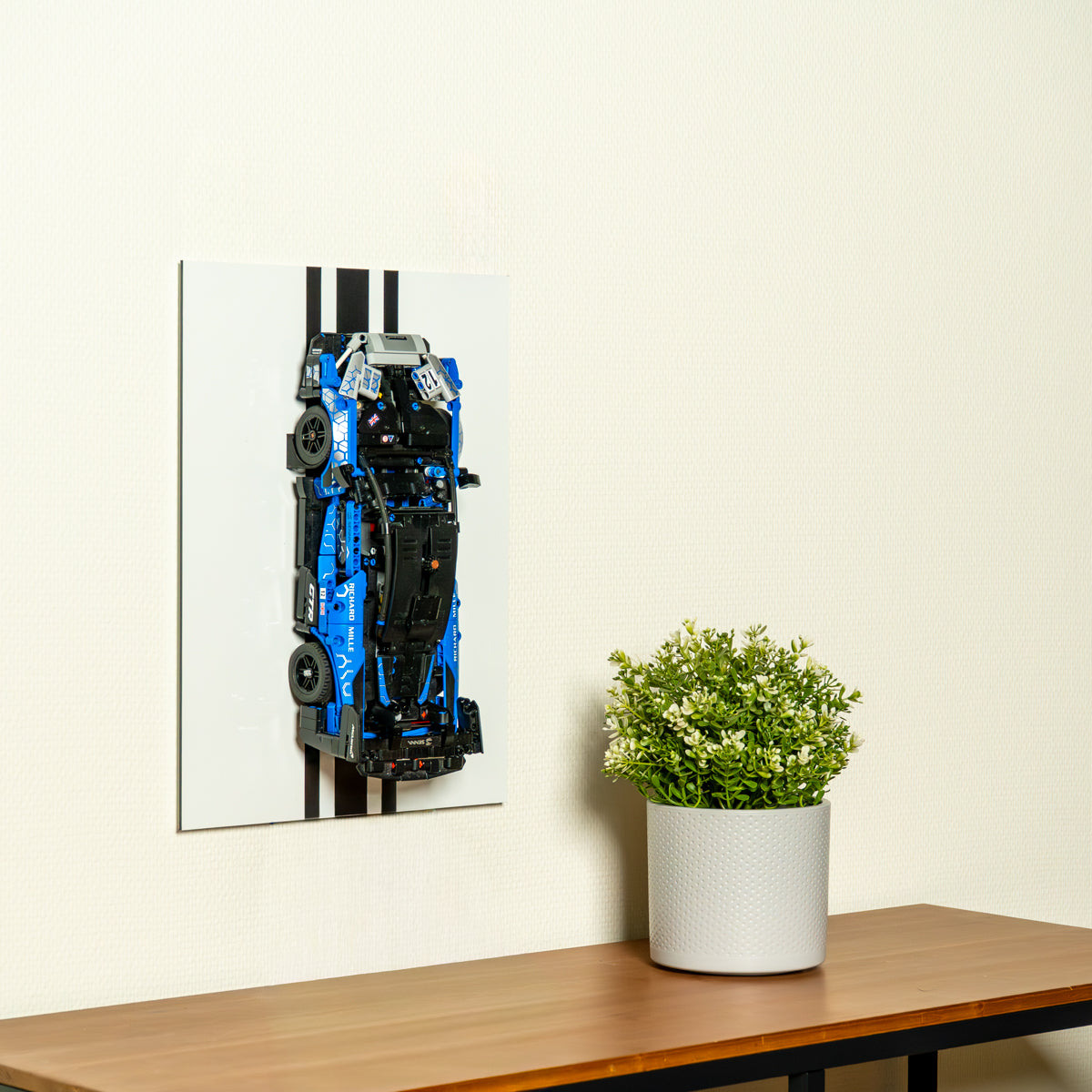 Display Frame voor LEGO Technic 1:16 Auto's Wit