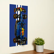 Display Frame voor LEGO 1:8 Oracle Red Bull Racing RB20 F1 | Blauw / Wit