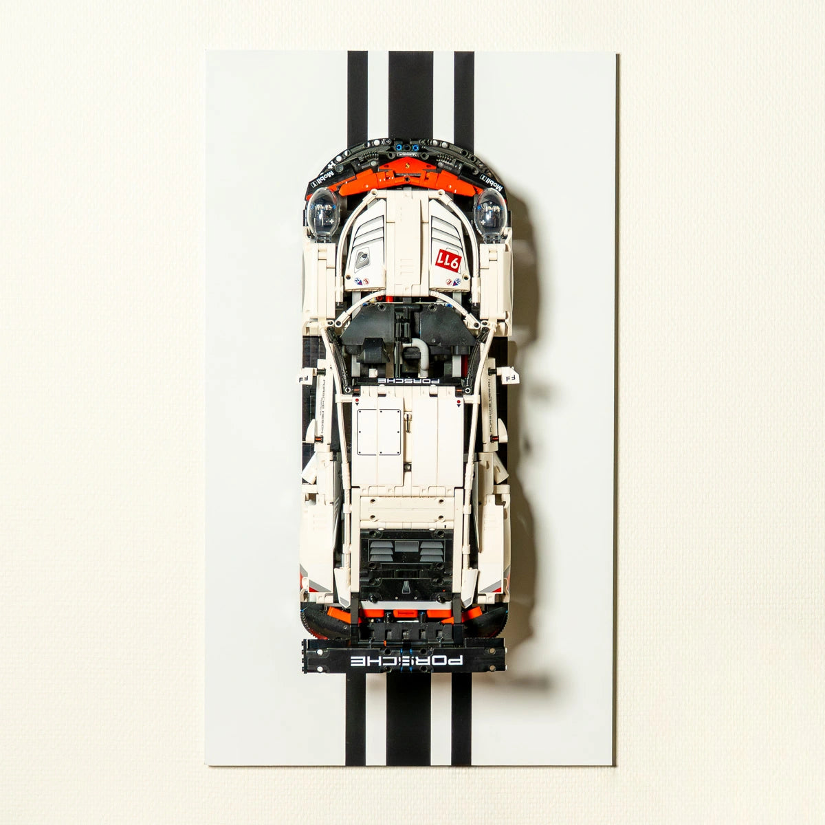 Display Frame voor 1:8 LEGO® set | wit