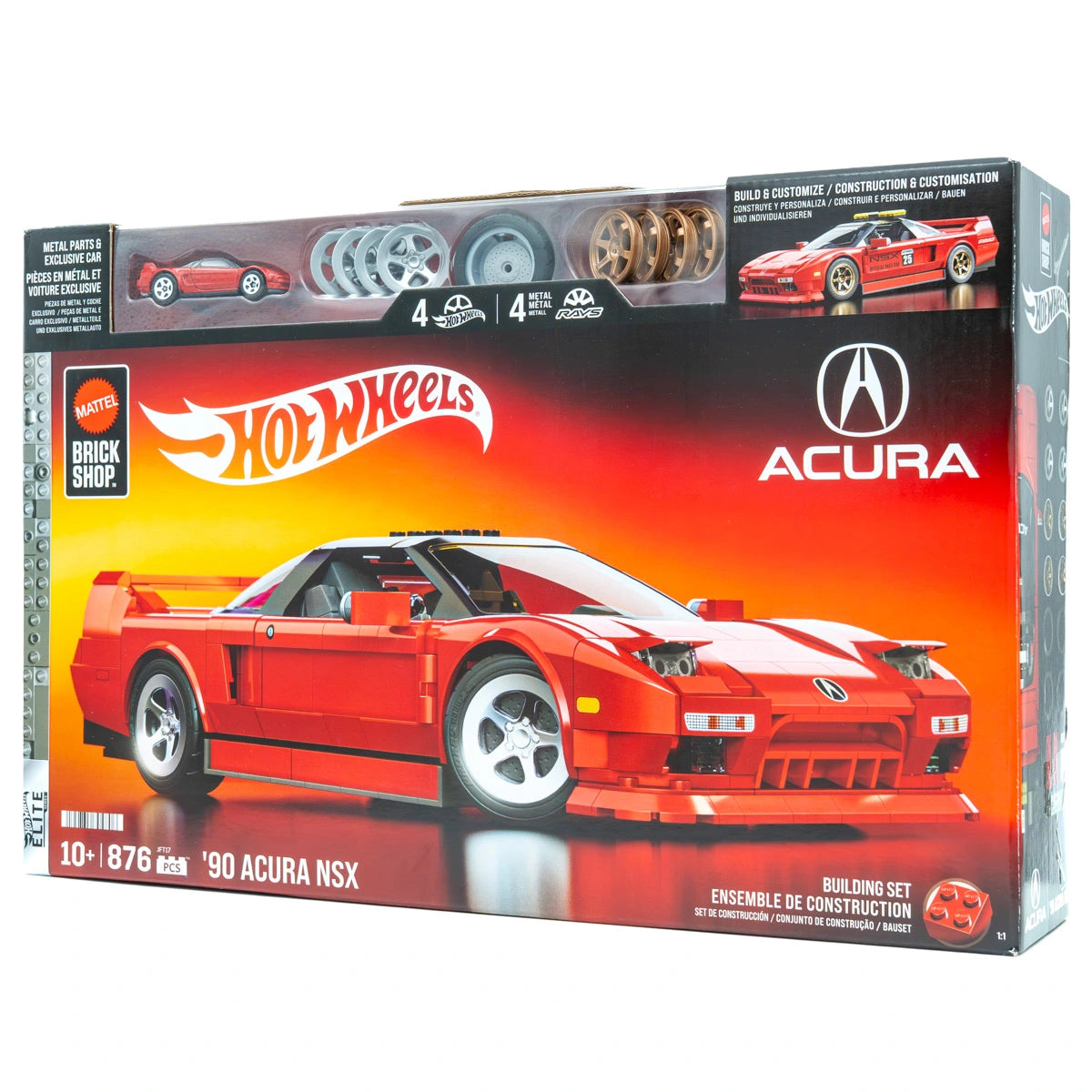 Mattel Brick Shop Hot Wheels 1990 Acura NSX | Elite series