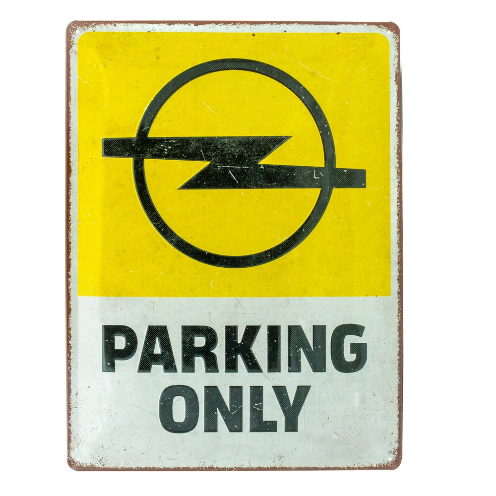 Metalen wandbord Opel Parking Only 30x40cm | Nostalgic-Art