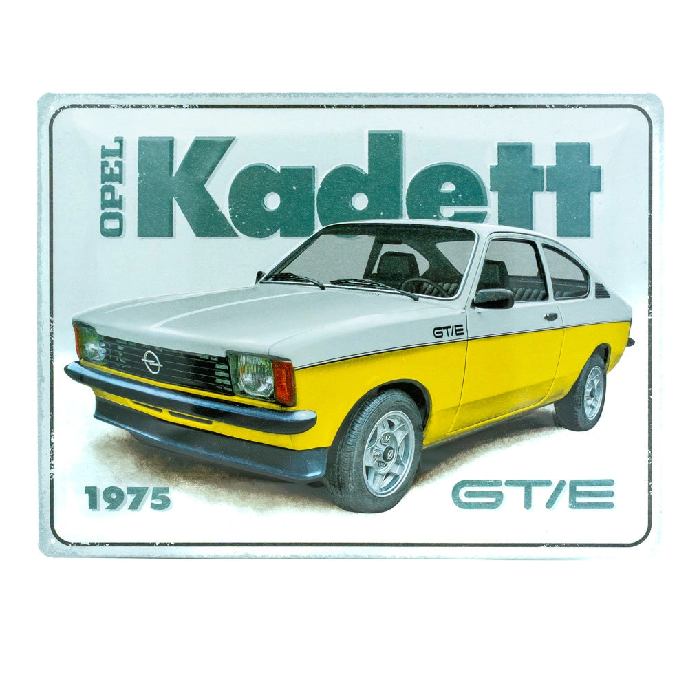 Metalen wandbord Opel Kadett vintage 30x40cm | Nostalgic-Art