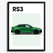 Audi RS3 Auto Poster