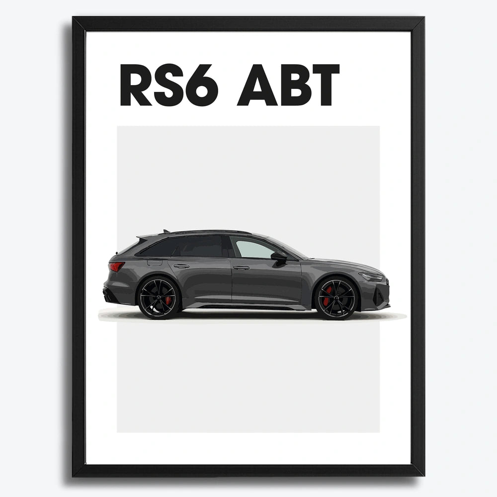 Audi RS6 ABT Auto Poster
