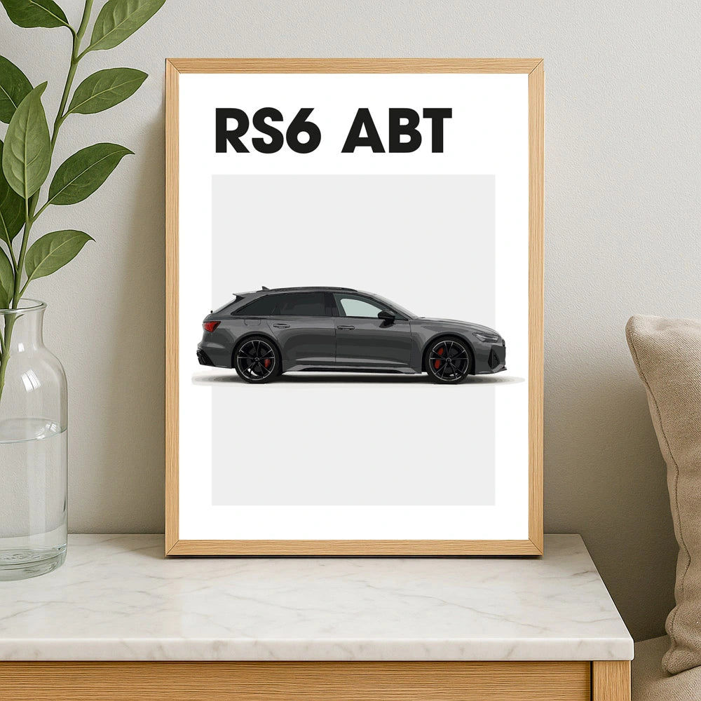 Audi RS6 ABT Car Poster