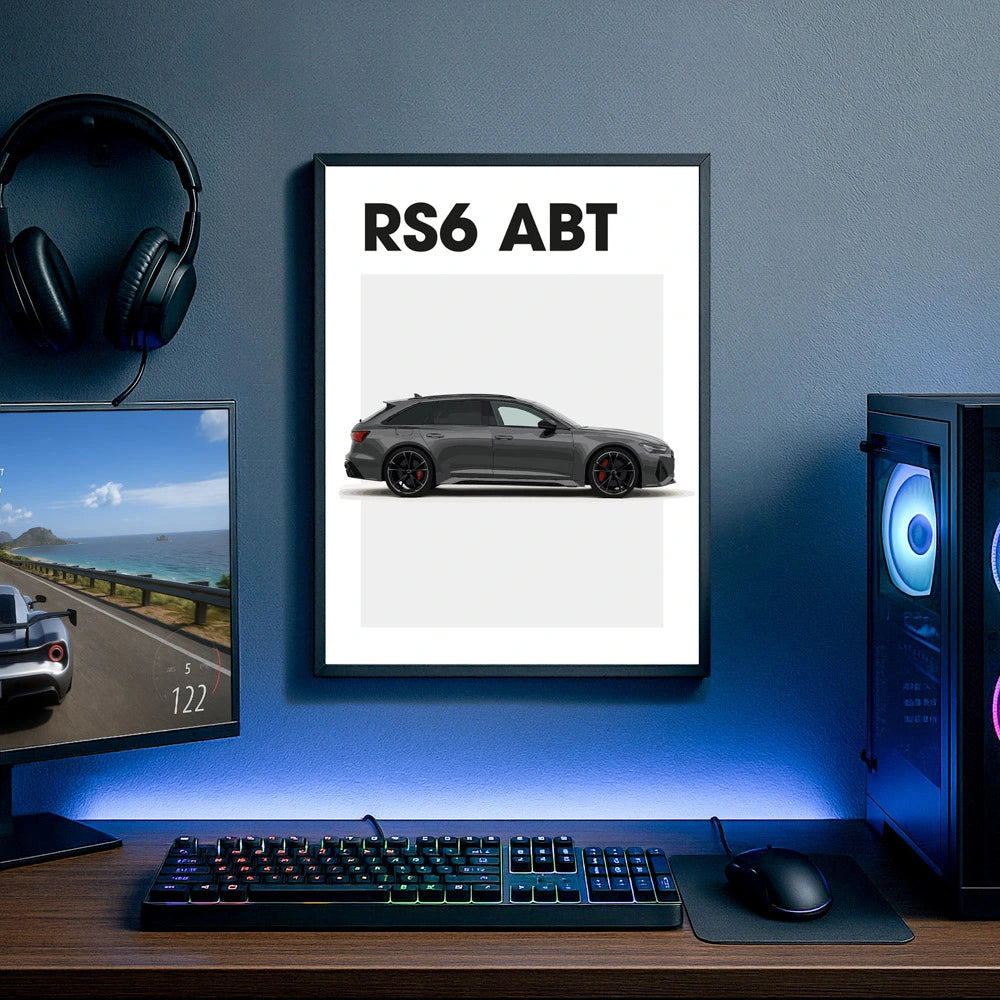 Audi RS6 ABT Car Poster