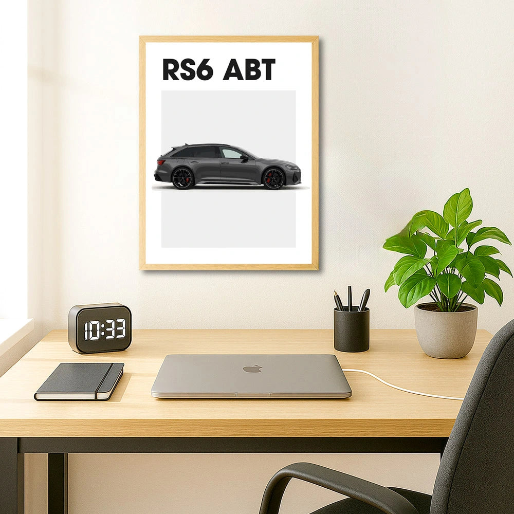 Audi RS6 ABT Car Poster