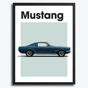 Ford Mustang Classic Auto Poster