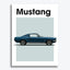 Ford Mustang Classic Auto Poster