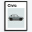 Honda Civic Eerste Generatie Auto Poster