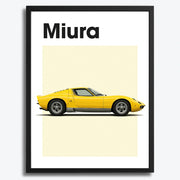 Lamborghini Miura Auto Poster