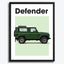 Land Rover Defender Classic Auto Poster