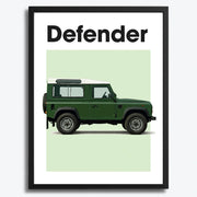 Land Rover Defender Classic Car Poster