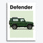 Land Rover Defender Classic Auto Poster