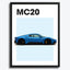Maserati MC20 Car Poster