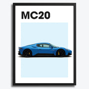 Maserati MC20 Auto Poster