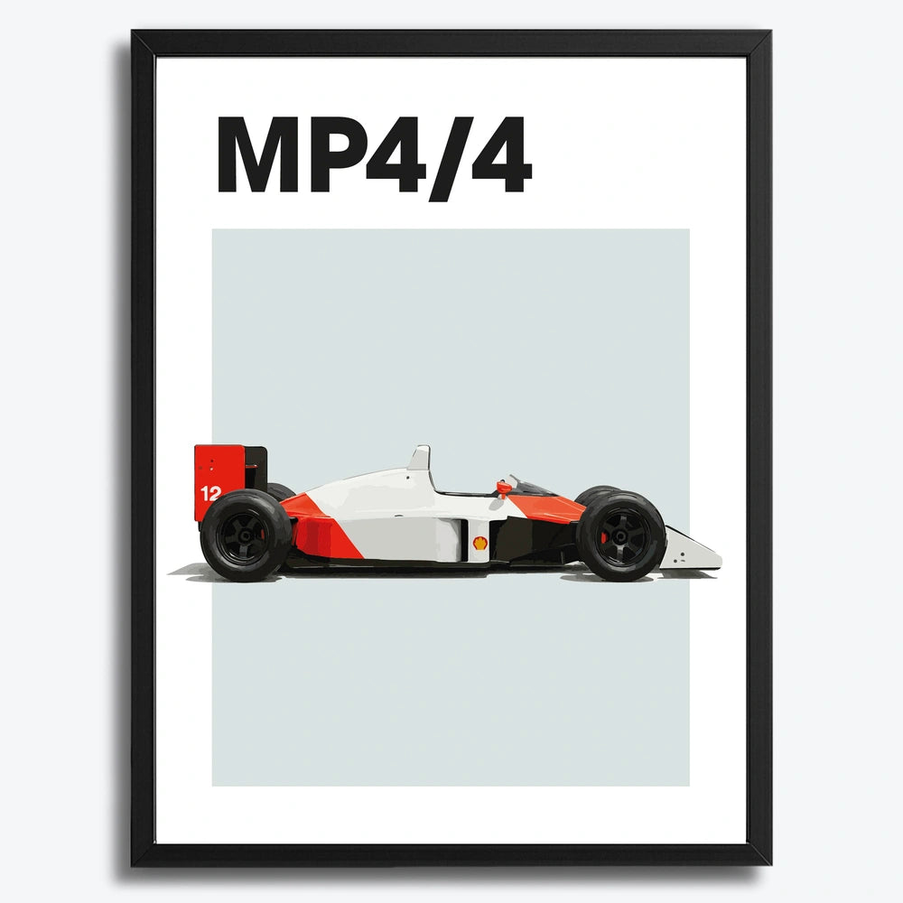 McLaren Senna MP4/4 F1 Auto Poster