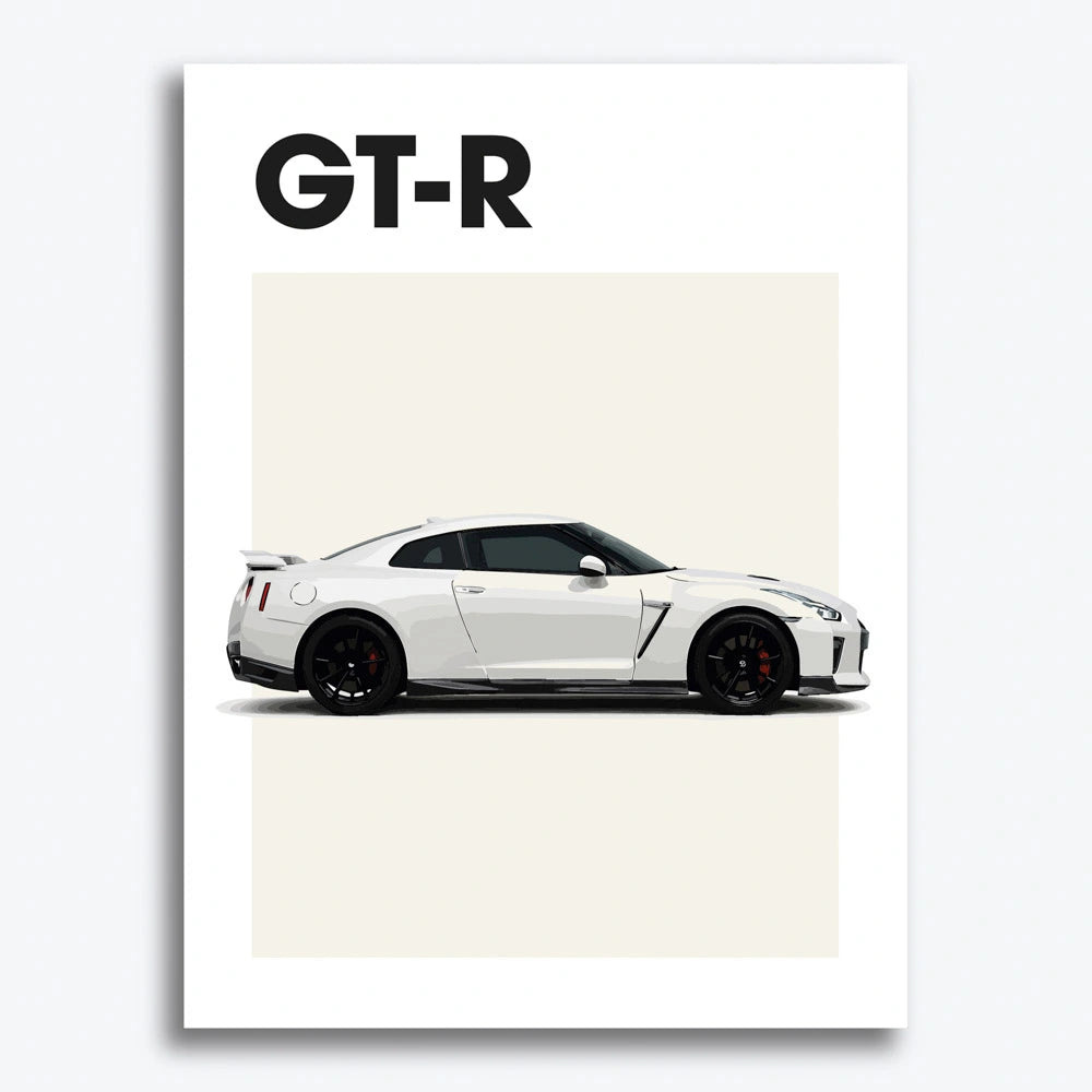 Nissan GT-R Car Poster