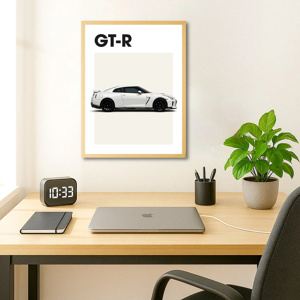 Nissan GT-R Car Poster