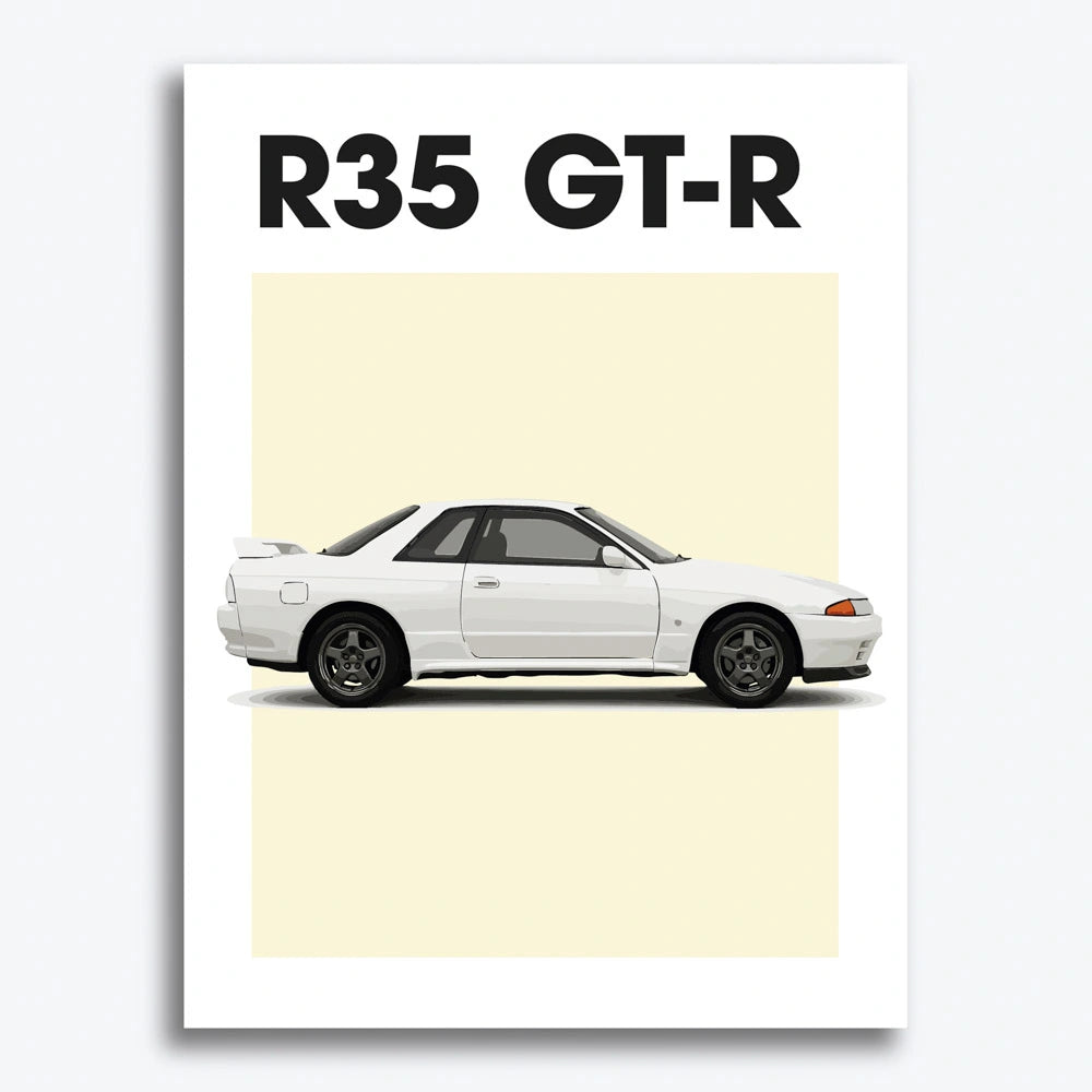 Nissan GT-R R35 Car Poster
