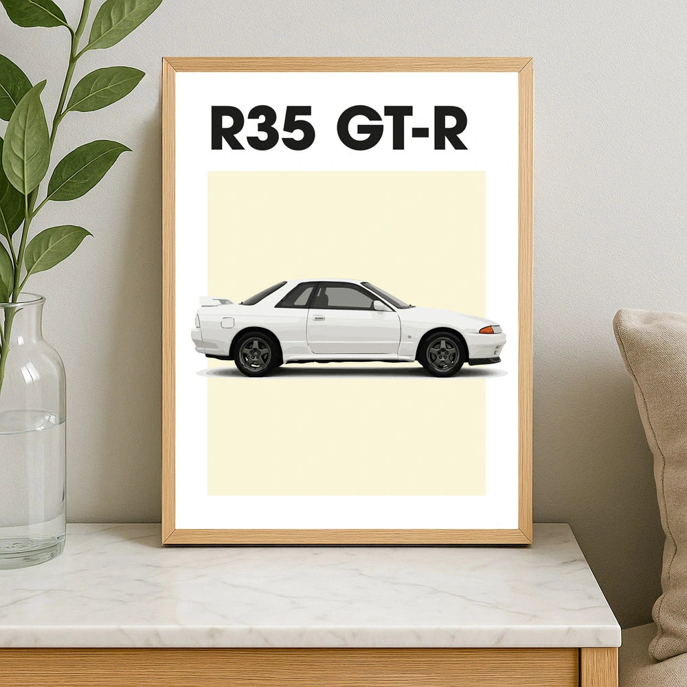 Nissan GT-R R35 Car Poster