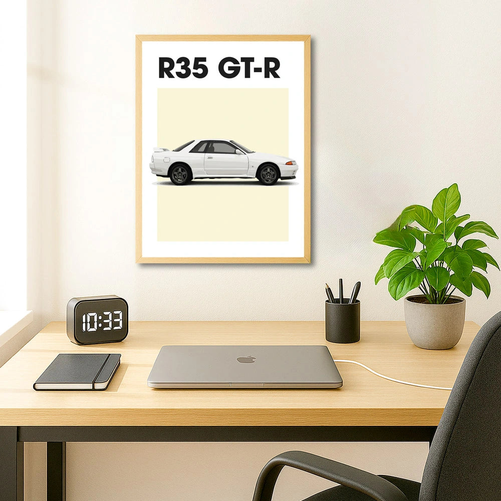 Nissan GT-R R35 Car Poster