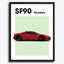 Ferrari SF90 Auto Poster