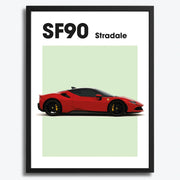Ferrari SF90 Auto Poster