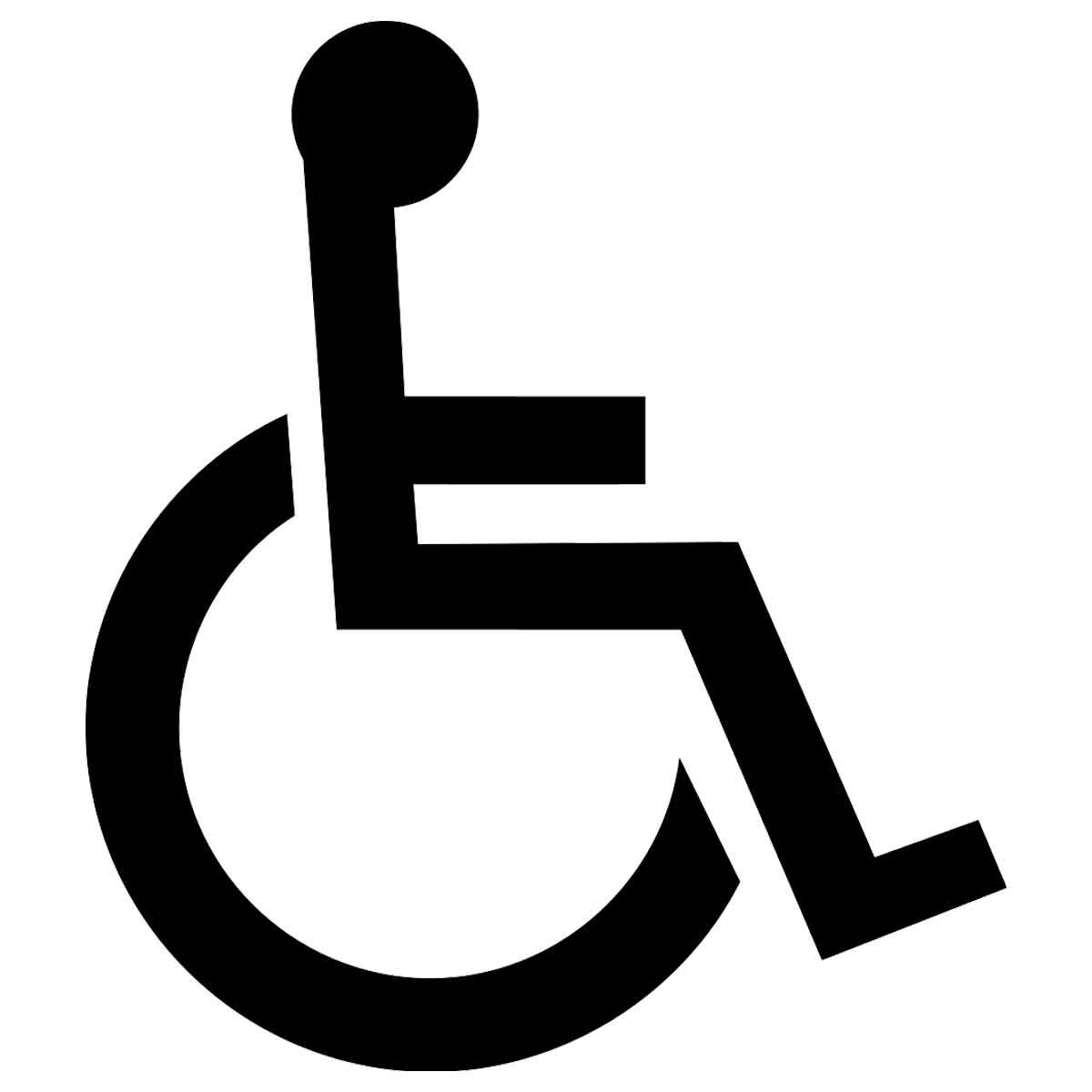 Rolstoel Sticker Auto
