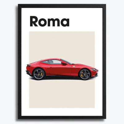 Ferrari Roma Auto Poster