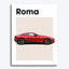 Ferrari Roma Auto Poster