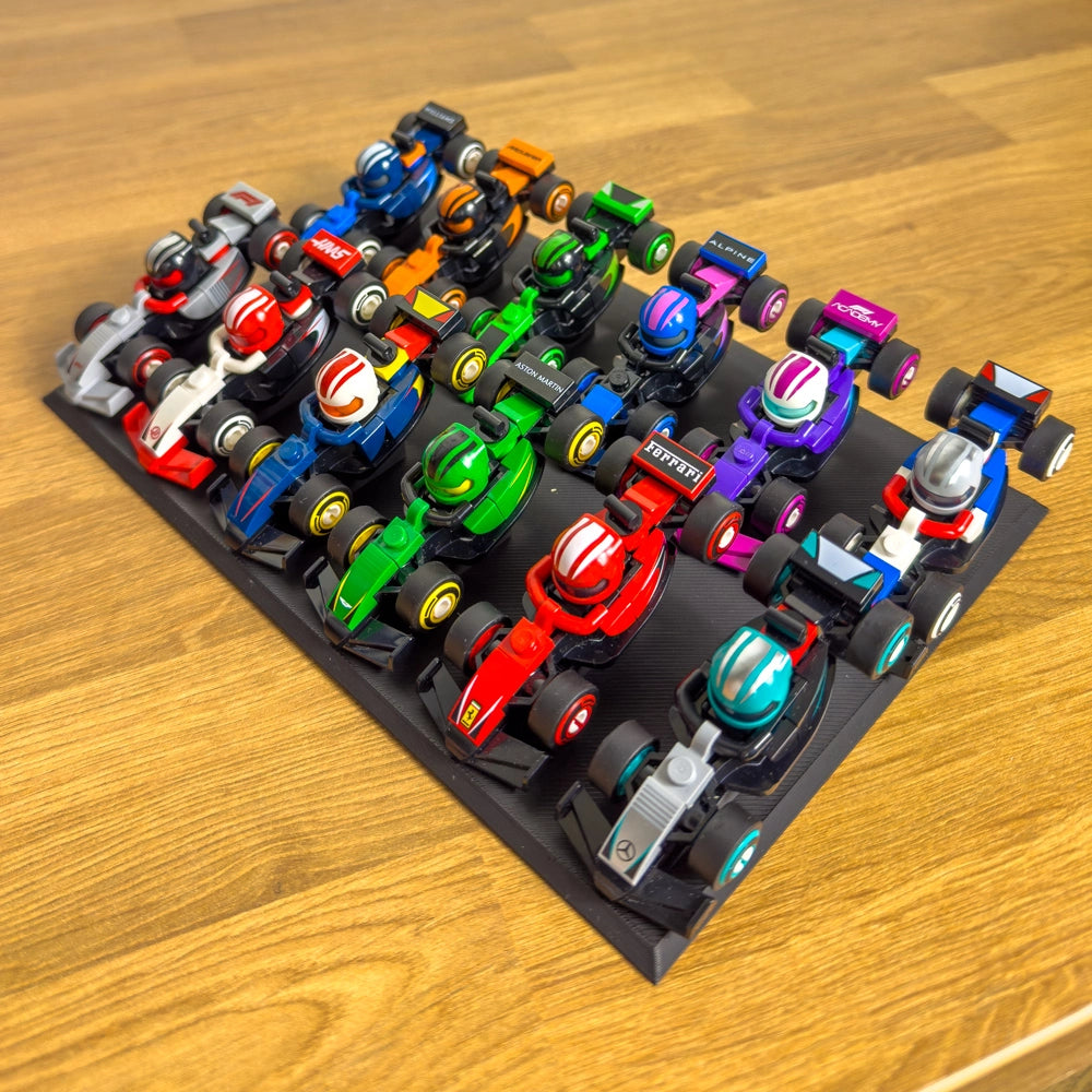 Holder for 12 Minifigure F1 mini-racing cars | 71049