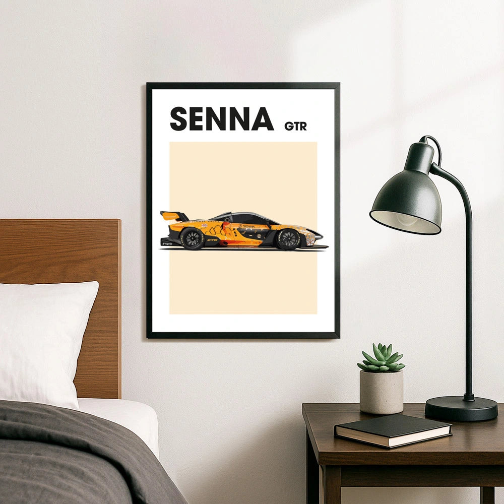 Senna GTR Auto Poster