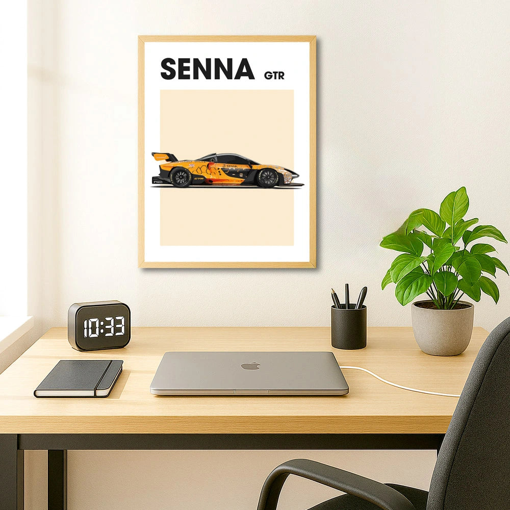 Senna GTR Auto Poster