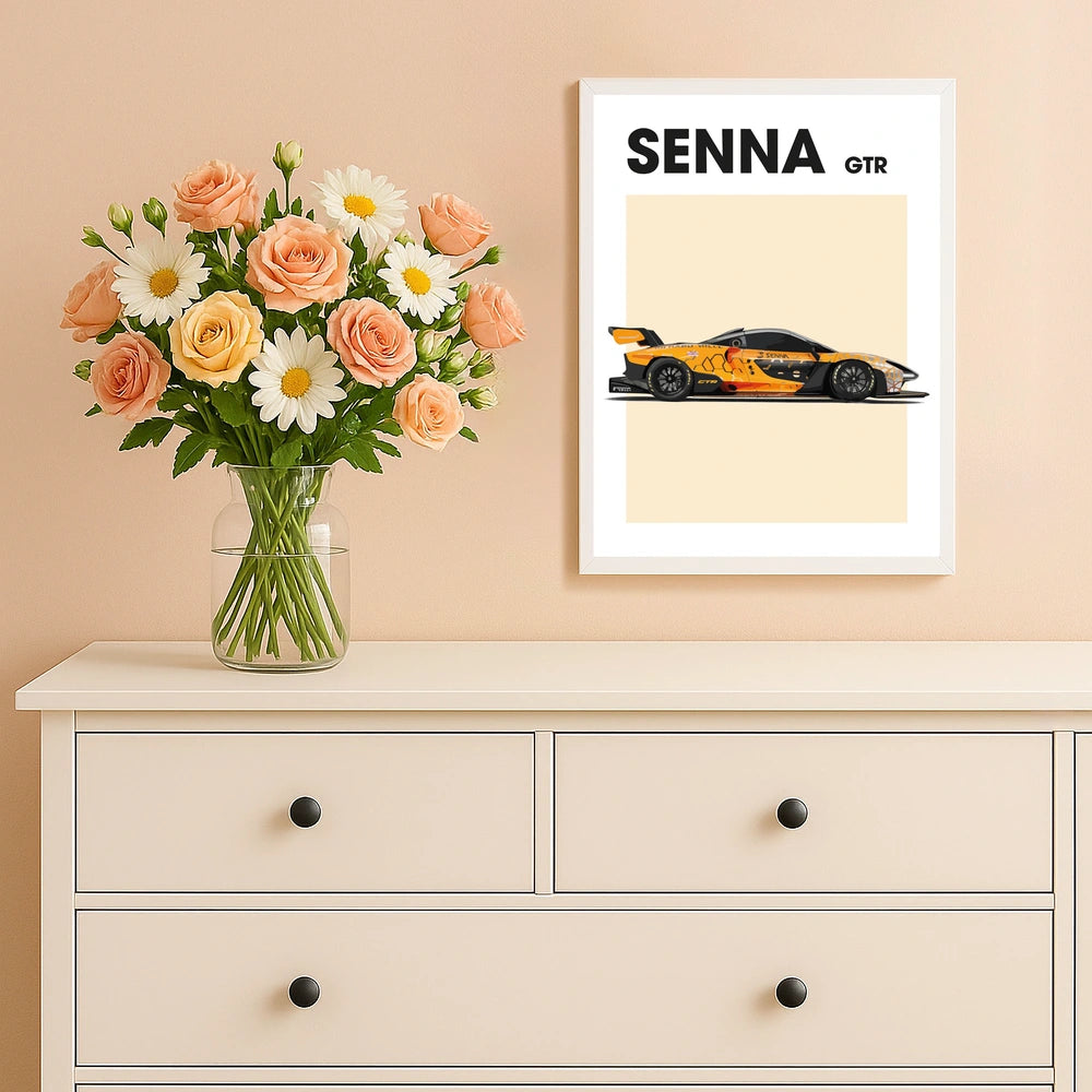 Senna GTR Auto Poster