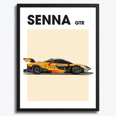 Senna GTR Auto Poster
