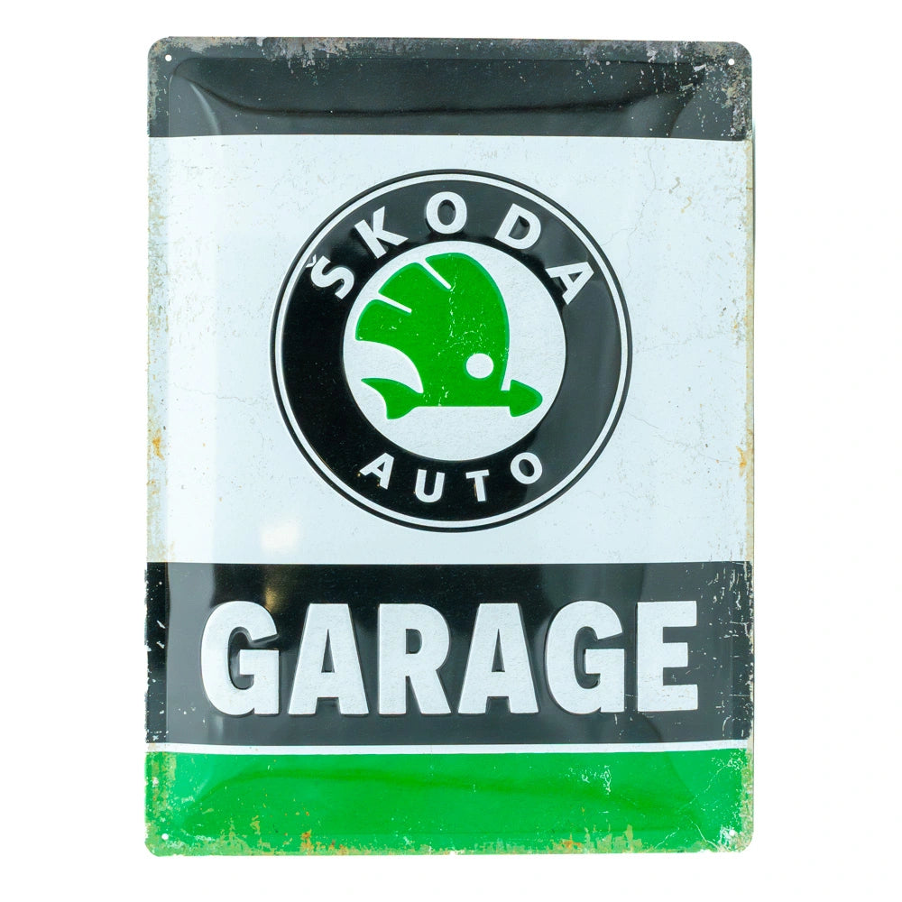 Metalen wandbord Skoda garage 30x40cm | Nostalgic-Art
