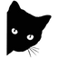 Gluur kat auto Sticker