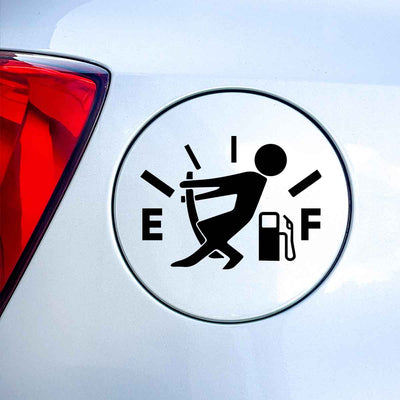 Empty tank figure sticker 