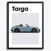Porsche 911 Targa Auto Poster