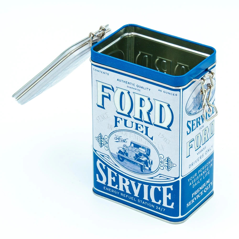 Tinnen blik Ford Fuel Service met klipsluiting | Nostalgic-Art