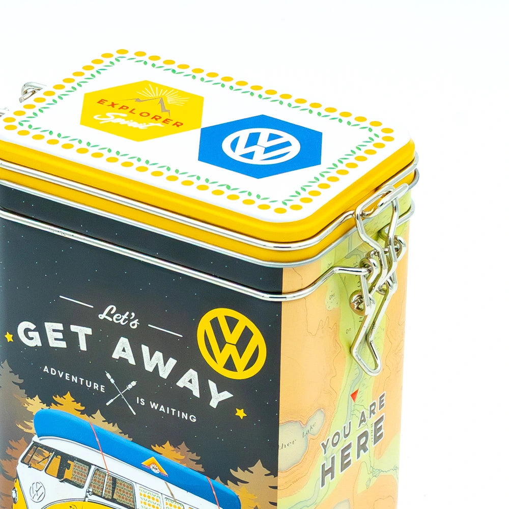 Tinnen beugelblik Volkswagen Let's Get Away | Nostalgic-Art