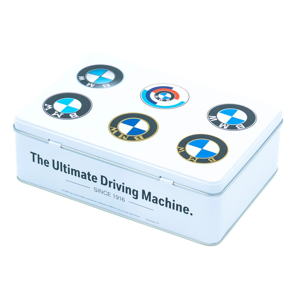 Tinnen Blik BMW Logo Evolution Plat | Nostalgic-Art