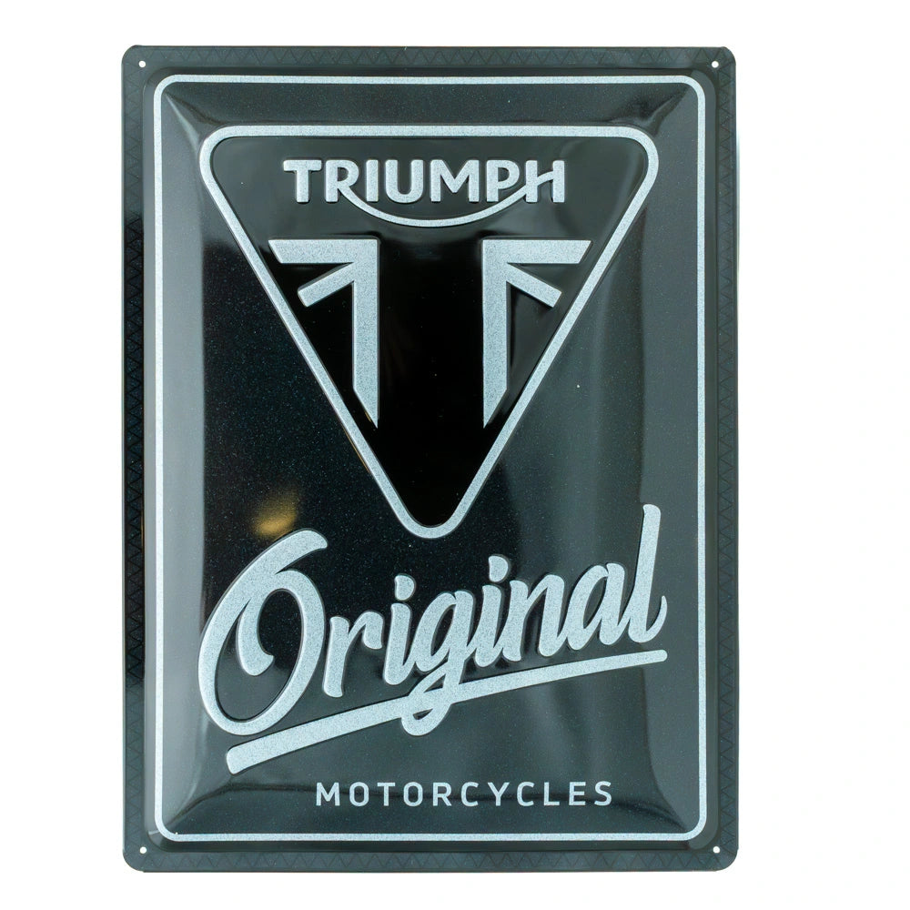 Metalen wandbord Triumph Original Motorcycles 30x40cm | Nostalgic-Art