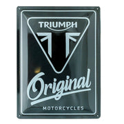 Metallschild Triumph Original Motorcycles 30x40cm | Nostalgic-Art
