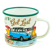 Emaille beker VW Bulli let's get lost | Nostalgic-Art